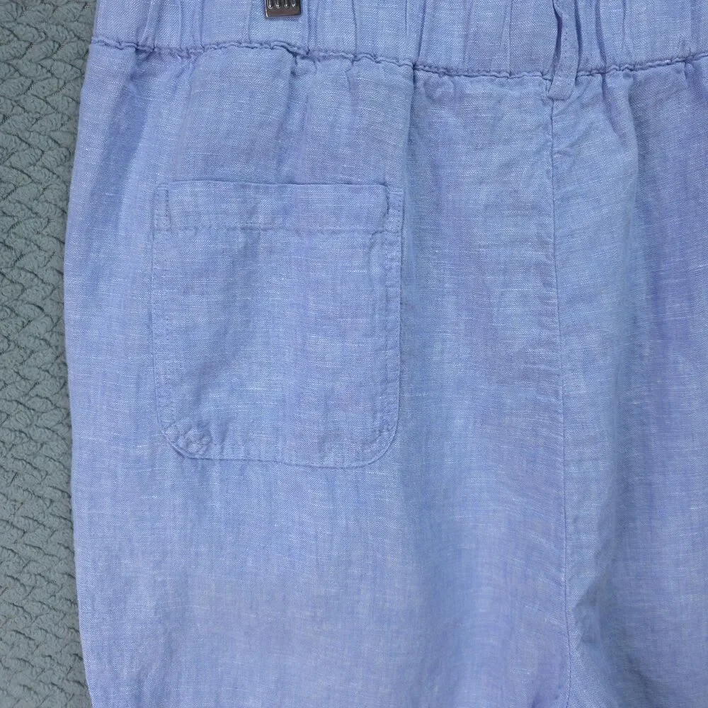 Quince European Linen Pants Womens French Blue 100% Linen XL Coastal Grandmother